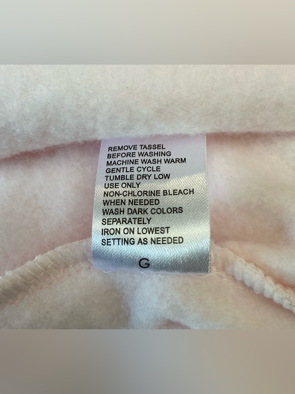 Miss Elaine Women's Pink Long Terry Robe with Embroidered Yoke Size Large - Picture 8 of 8
